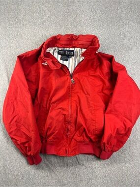 Vintage Nautica Red Windbreaker Jacket